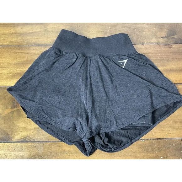 Gymshark Skort Black High Rise Slip On Tennis Skirt Size XS - Picture 1 of 11